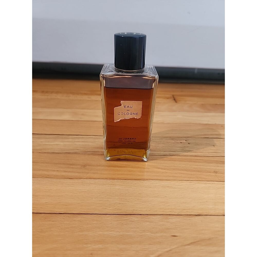Vintage Chanel No. 5 Eau de Cologne 4oz Splash Bottle Perfume AS Pictured